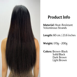 Hair Extension. Straight - Layered | Layered Straight Hair Extension - Natural Flow