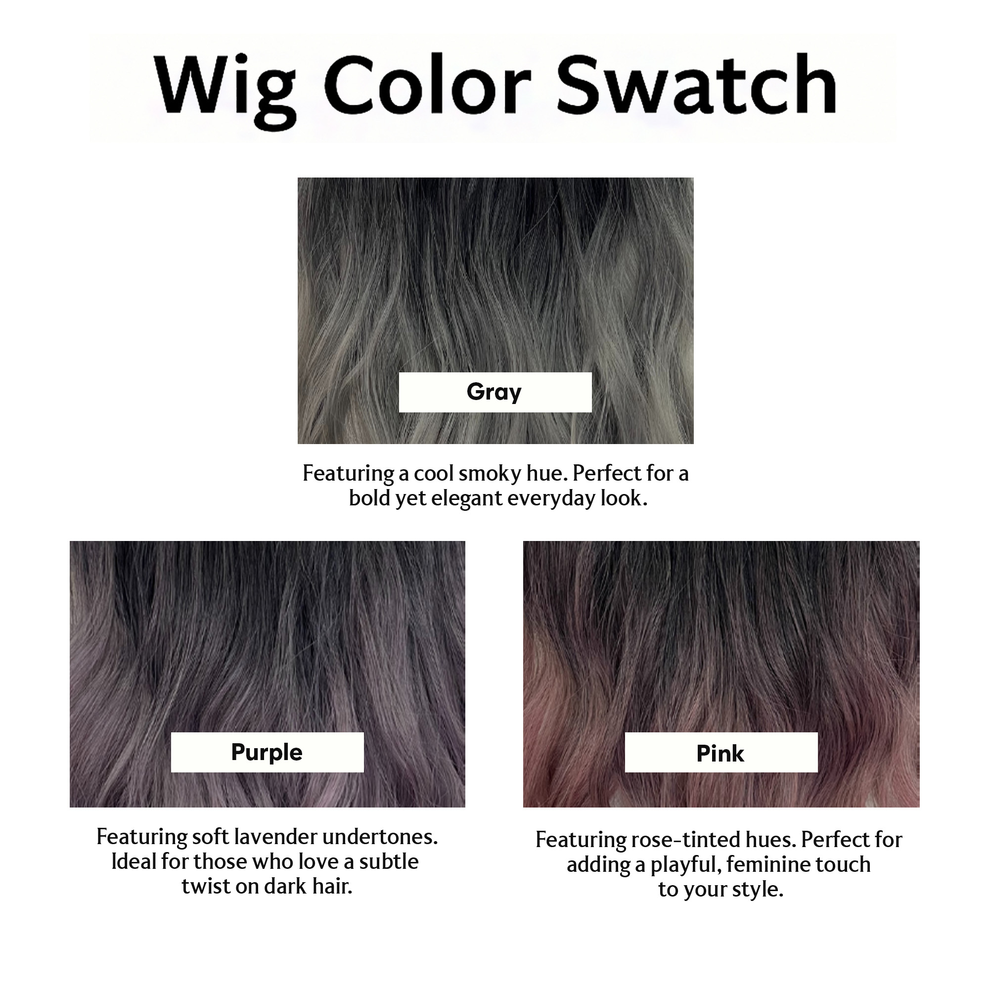 Hair Extension Curly - Balayage Ombre Gray - Big Wave - Image 4